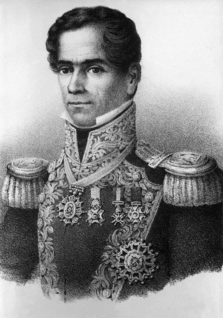 Detail of Portrait of General Antonio Lopez de Santa Anna by Corbis
