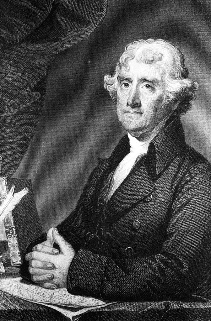 Detail of Thomas Jefferson Seated by Anonymous