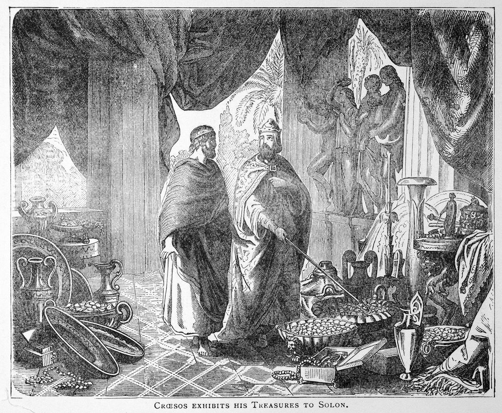 Detail of Croesus, King Of Lydia & His Treasures by Anonymous