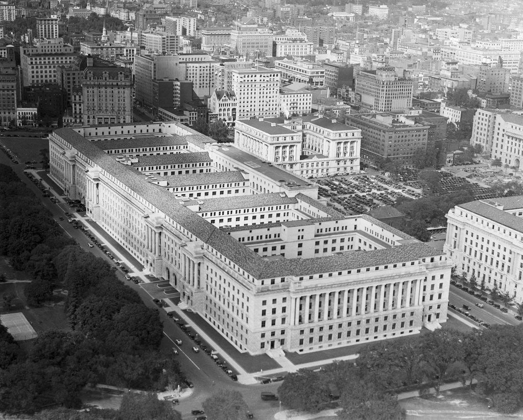Detail of Aerial View Of Department Of Commerce by Anonymous