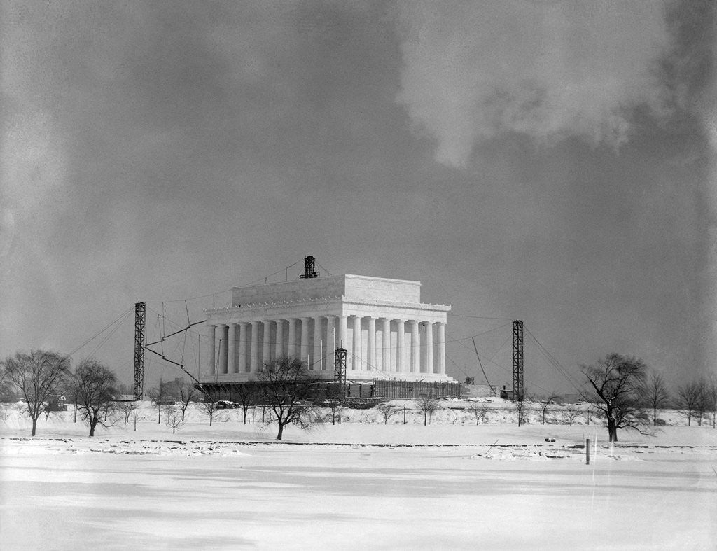 Detail of Lincoln Memorial In Washington, Dc by Anonymous