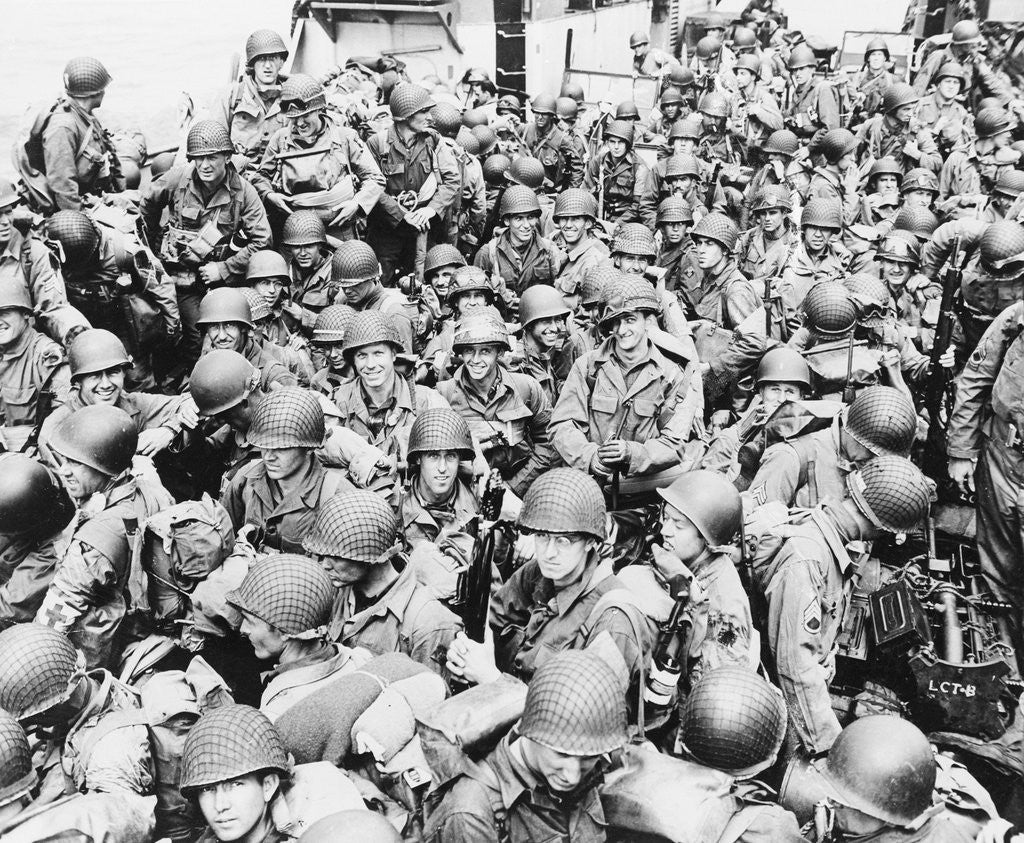 Detail of American Infantry Headed for France by Anonymous