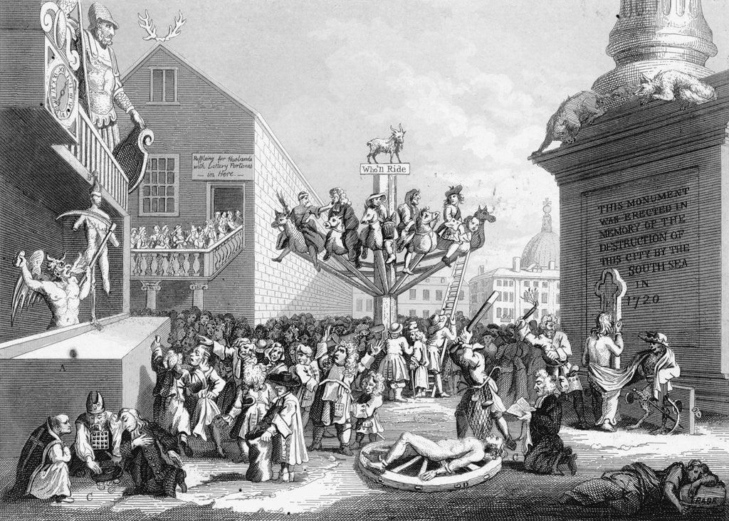 Detail of An Emblematical Print on the South Sea Scheme by William Hogarth