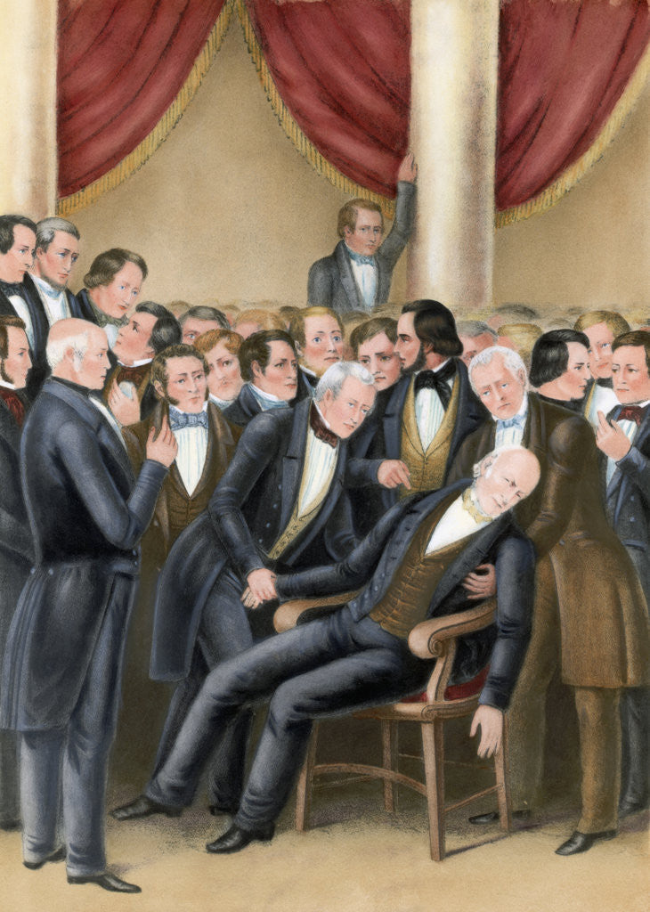 Detail of Death of John Quincy Adams by Anonymous