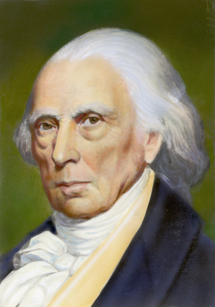 Detail of Portrait of James Madison by Corbis