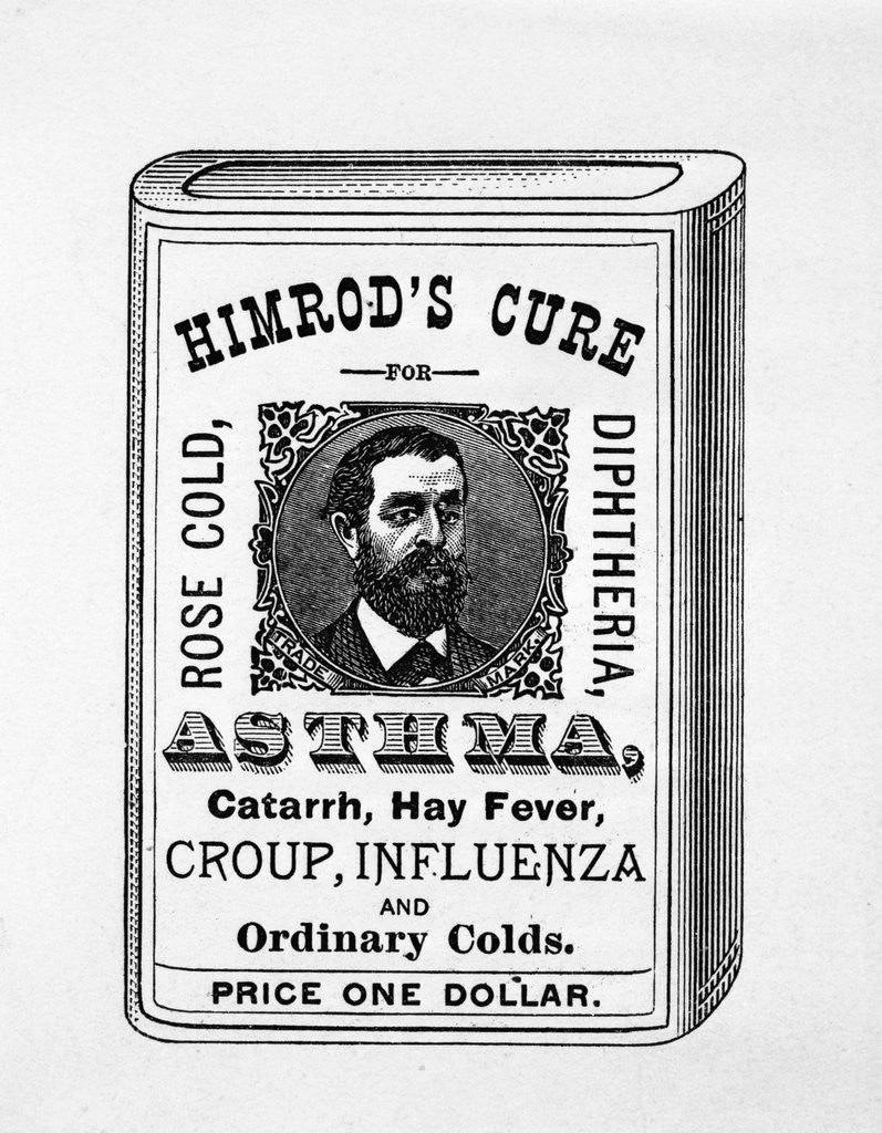 Detail of Ad For Himrod'S Cure by Anonymous