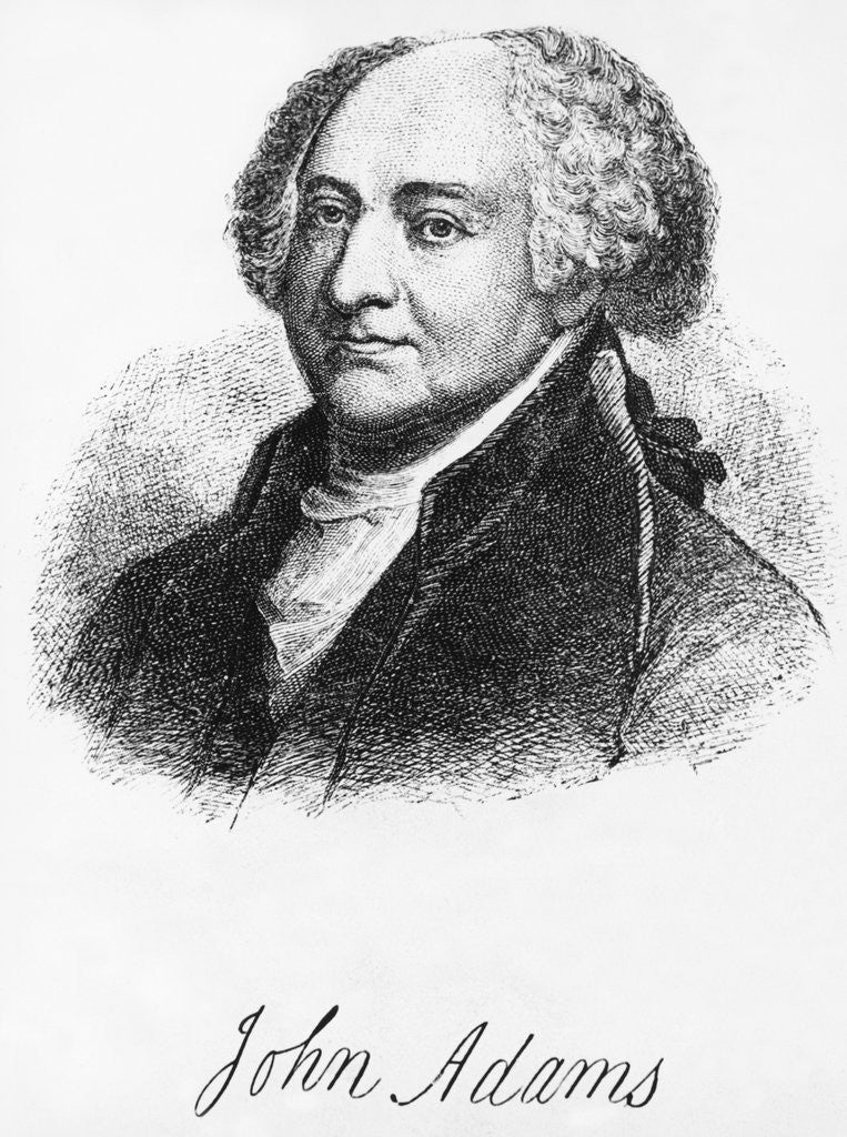 Detail of Portrait of John Adams by Anonymous