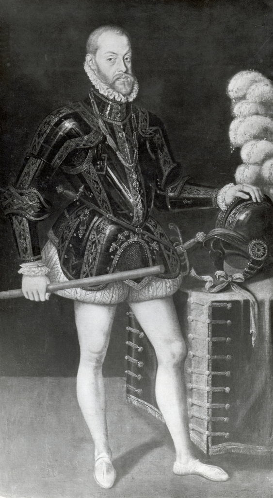 Detail of Portrait of King Phillip II of Spain by Corbis