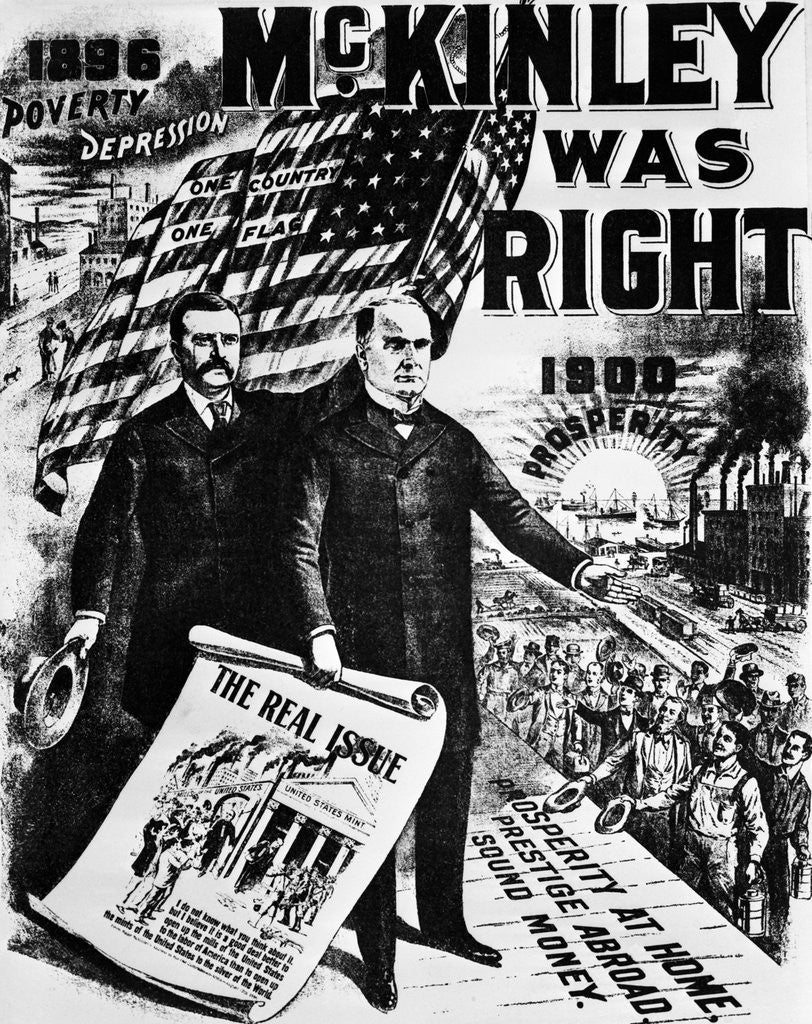 Detail of McKinley Campaign Poster by Anonymous