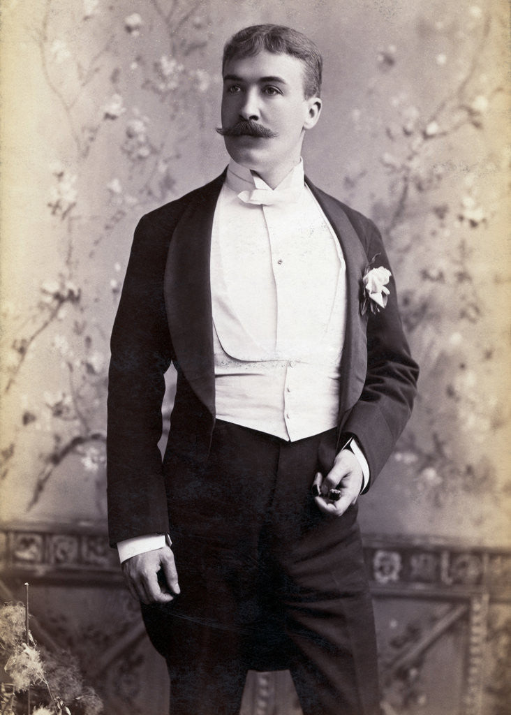 Detail of The Well Dressed Party Goer Of 1890 by Anonymous