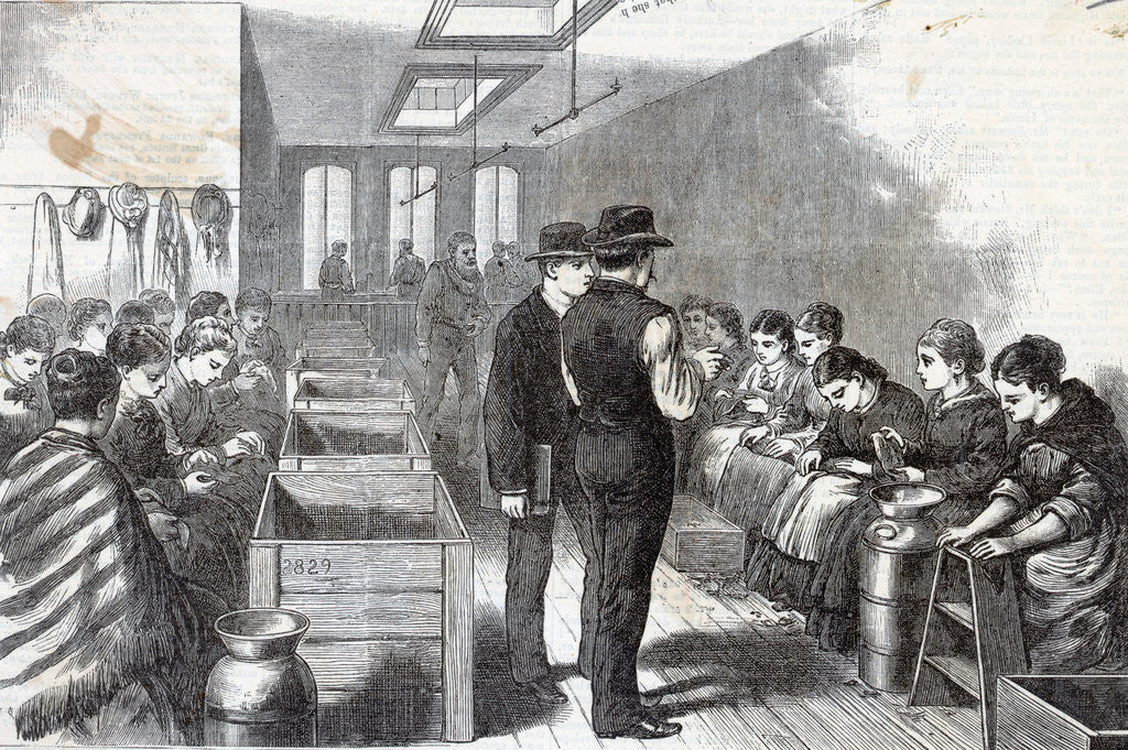 Detail of Women Working In Cigar Factory by Anonymous