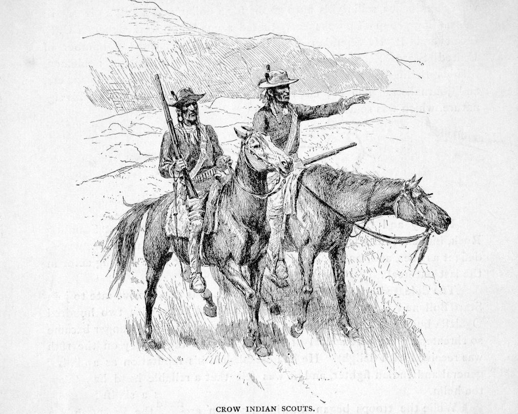 Detail of Crow Indian Scouts by Anonymous