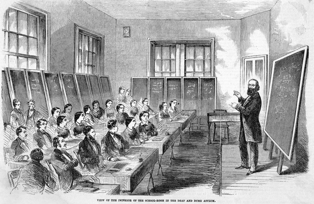 Detail of Interior Of Deaf And Dumb Asylum by Anonymous