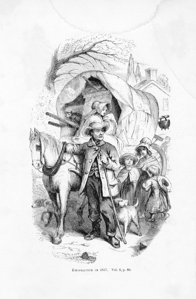 Detail of Emigration To The Western Us by Anonymous