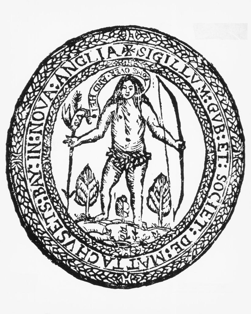 Detail of Seal Of The Massachusetts Bay Society by Anonymous