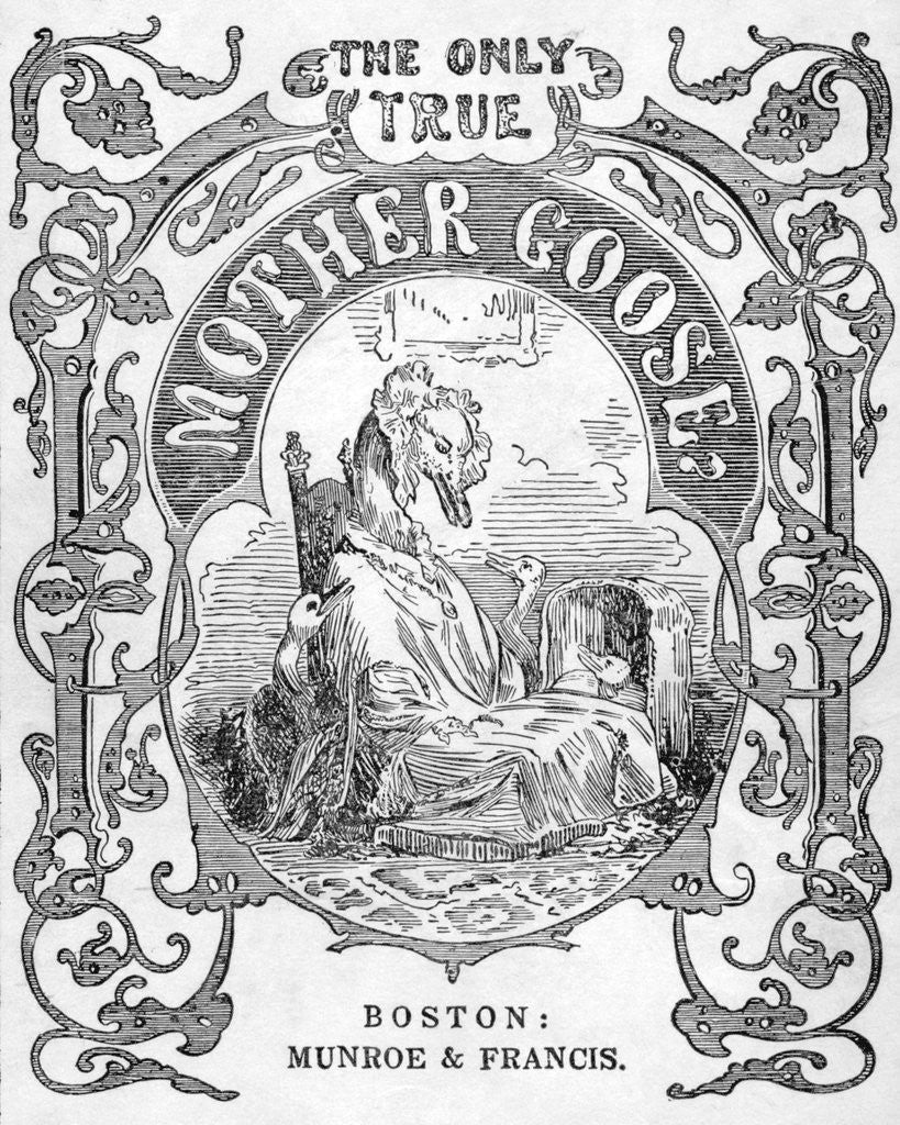 Detail of Titlepage Of Mother Goose Nusery Rhymes by Anonymous