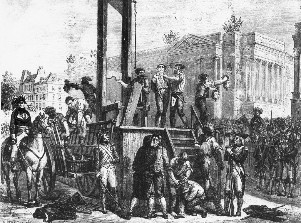 Detail of Illustration of the Execution of Robespierre and His Co-conspirators by Anonymous