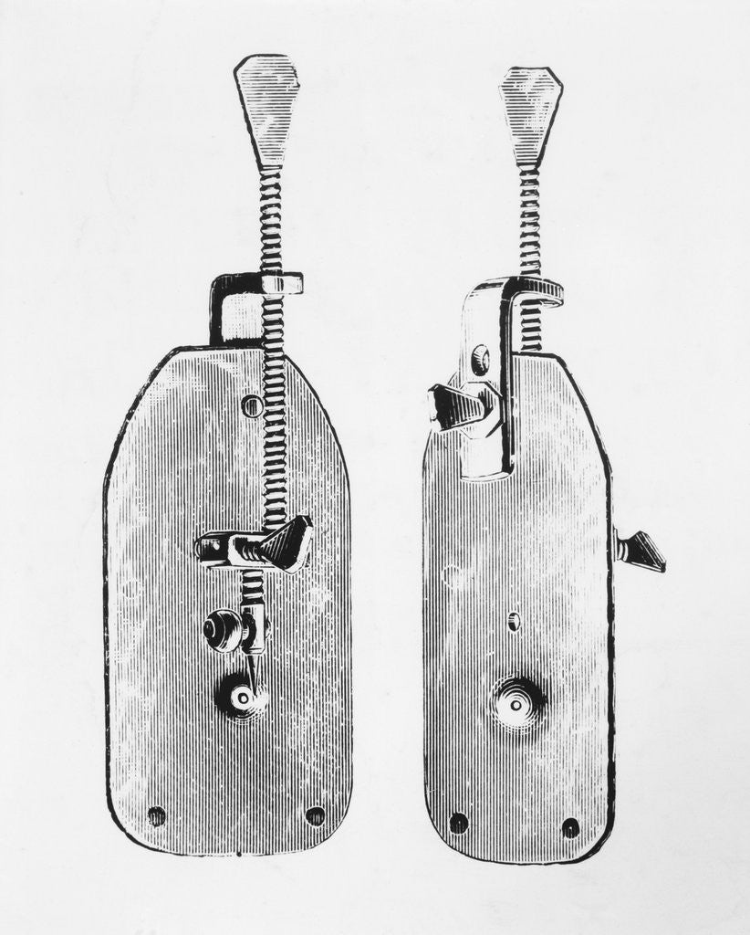 Detail of Leeuwenhoek's Original Microscope by Anonymous