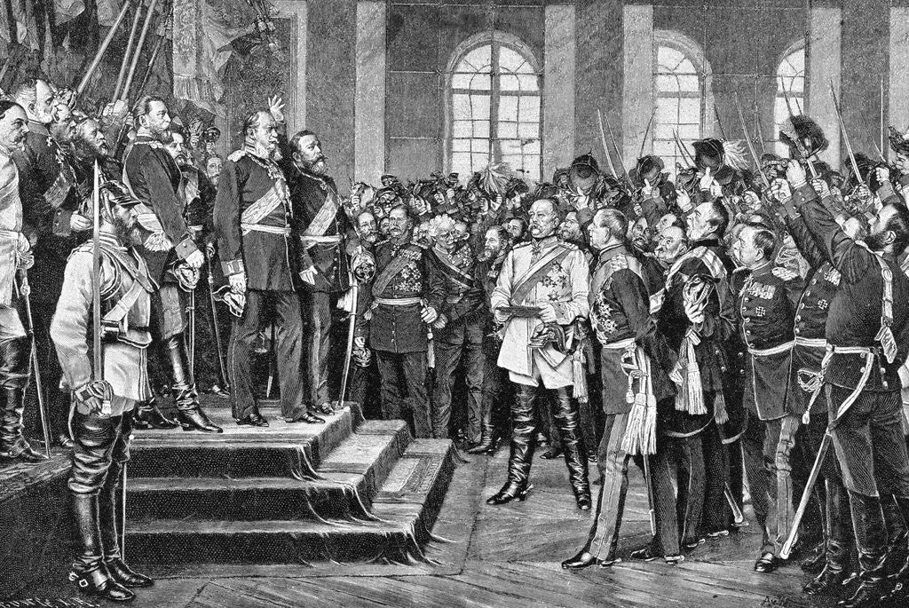 Detail of William Of Prussia Proclaimed Emperor by Anonymous