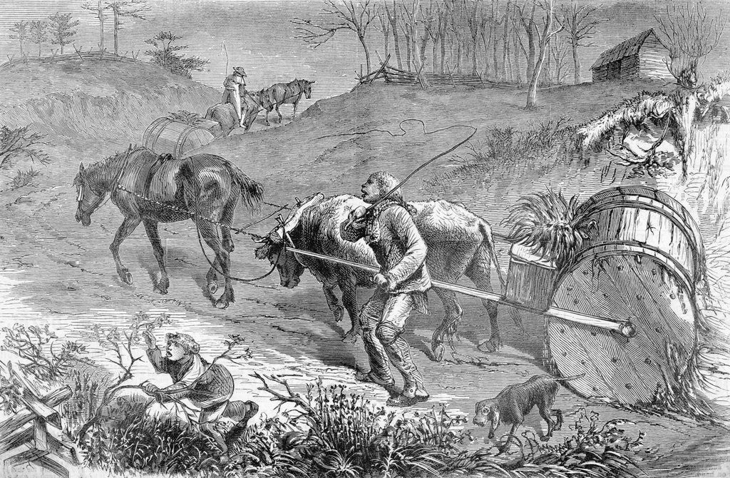 Detail of Bringing Tobacco To Market In Virginia by Anonymous