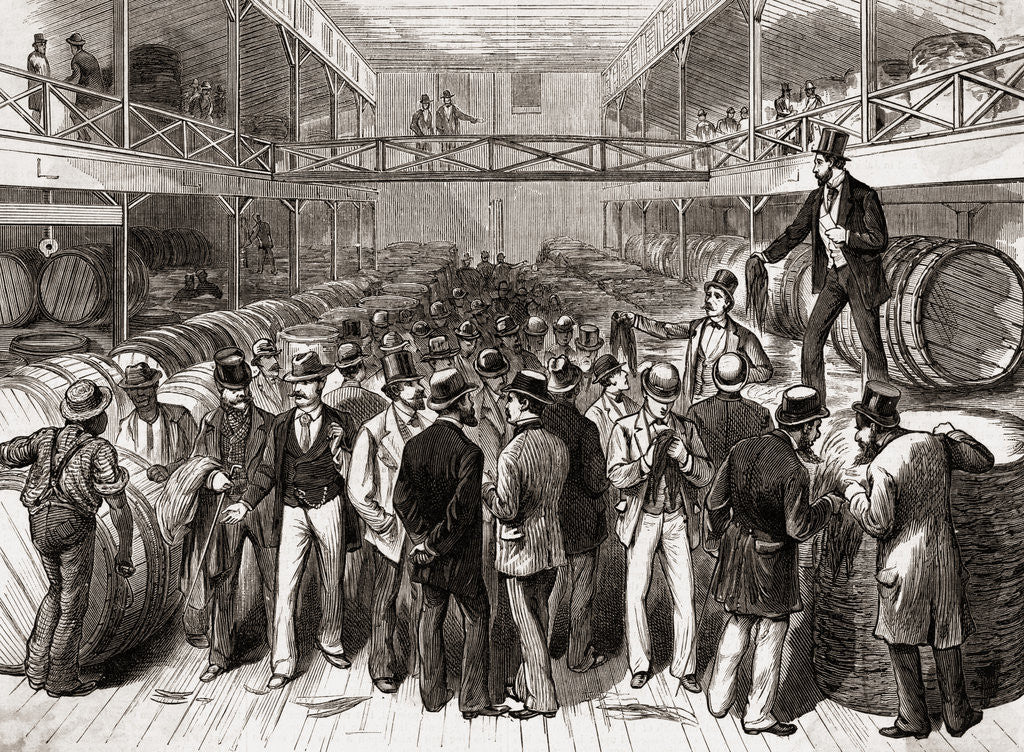 Detail of Tobacco Auction In Louisville, Kentucky by Anonymous