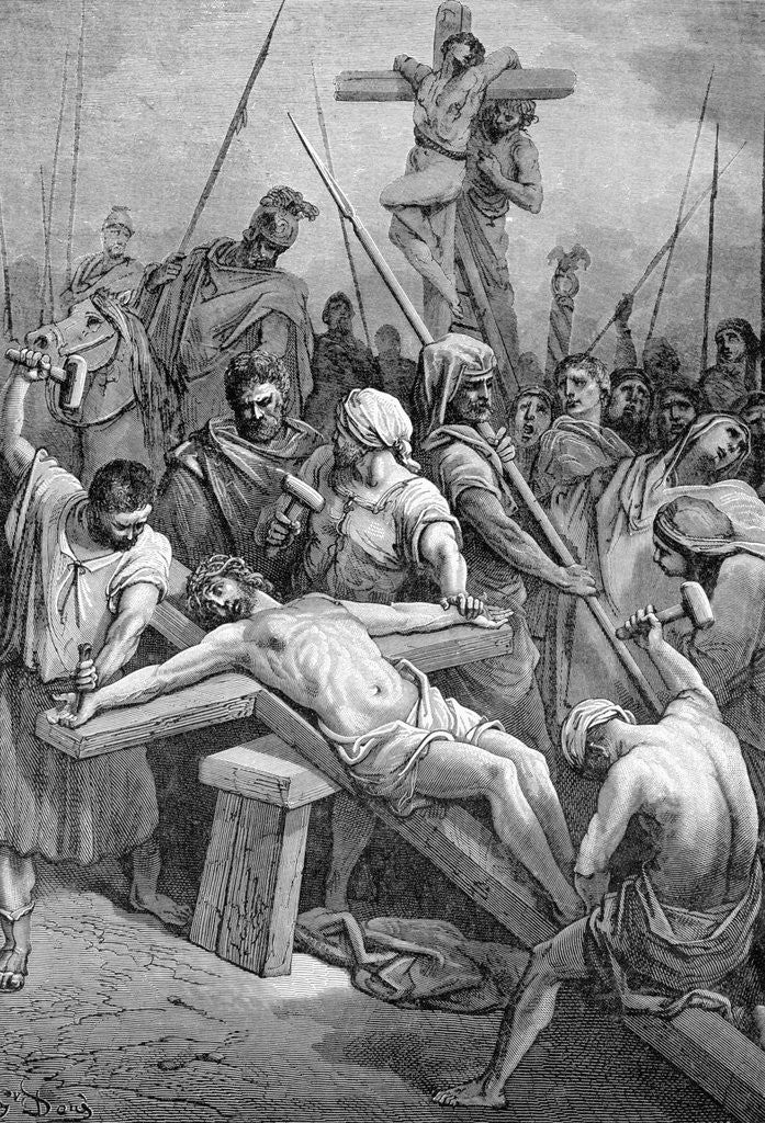 Detail of Father, Forgive Them by Gustave Dore