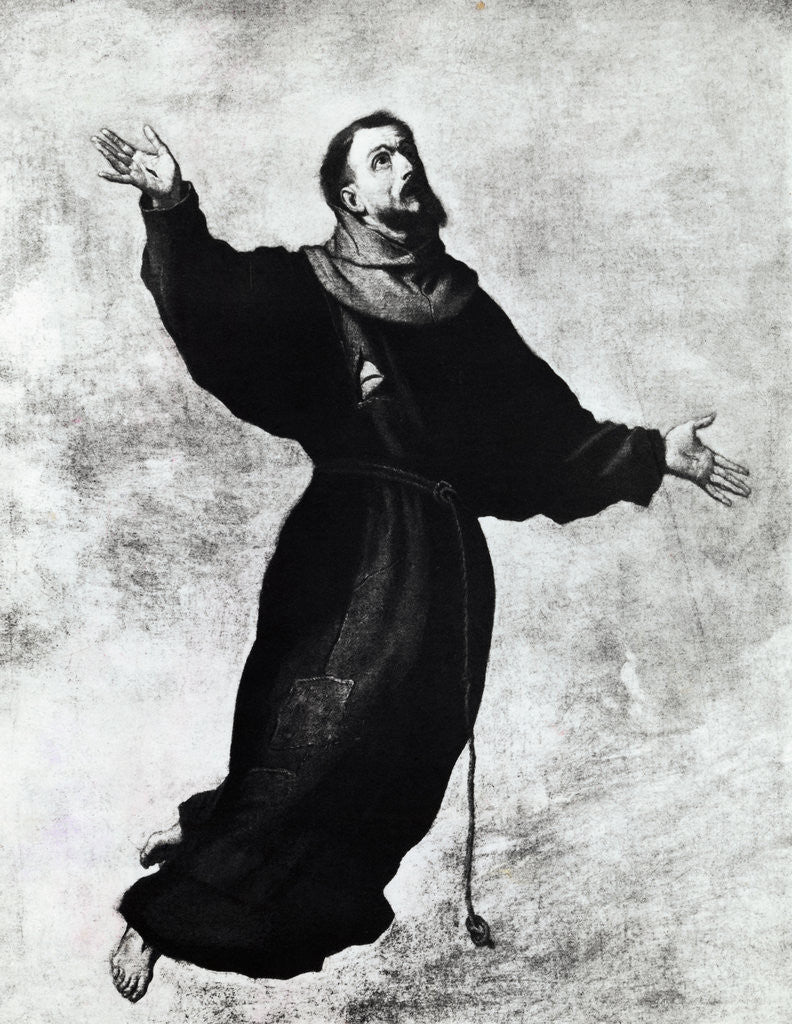 Detail of Saint Francis Floating Heavenward by Anonymous