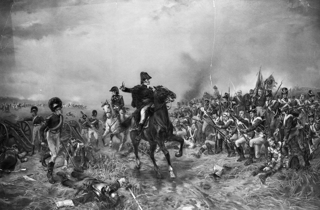 Detail of Wellington At the Battle Of Waterloo by Anonymous