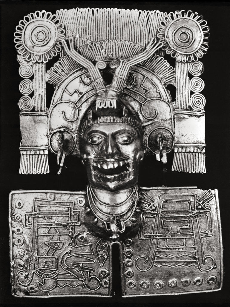Detail of Close Up Of Gold Mixtantecutli, God by Anonymous