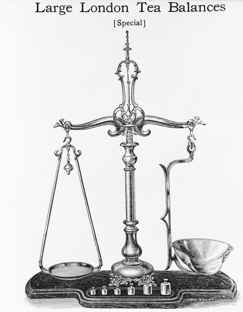 Detail of Antique Scale Used In Apothecary Shops by Anonymous