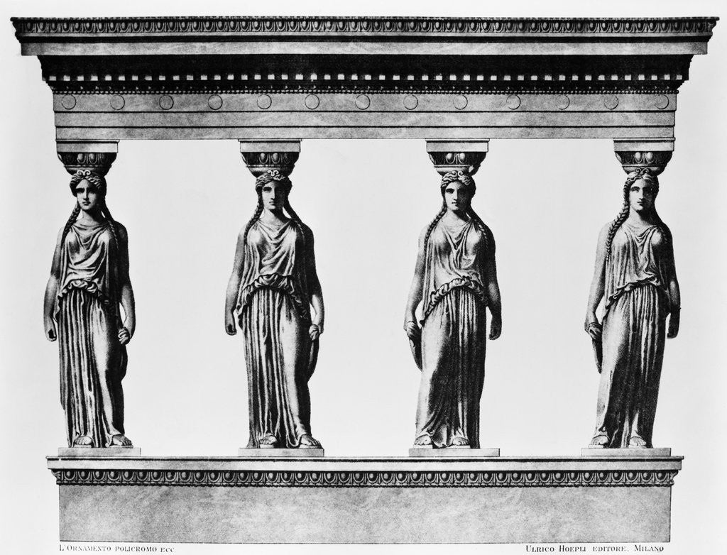 Detail of Caratids From Greek Temple by Anonymous
