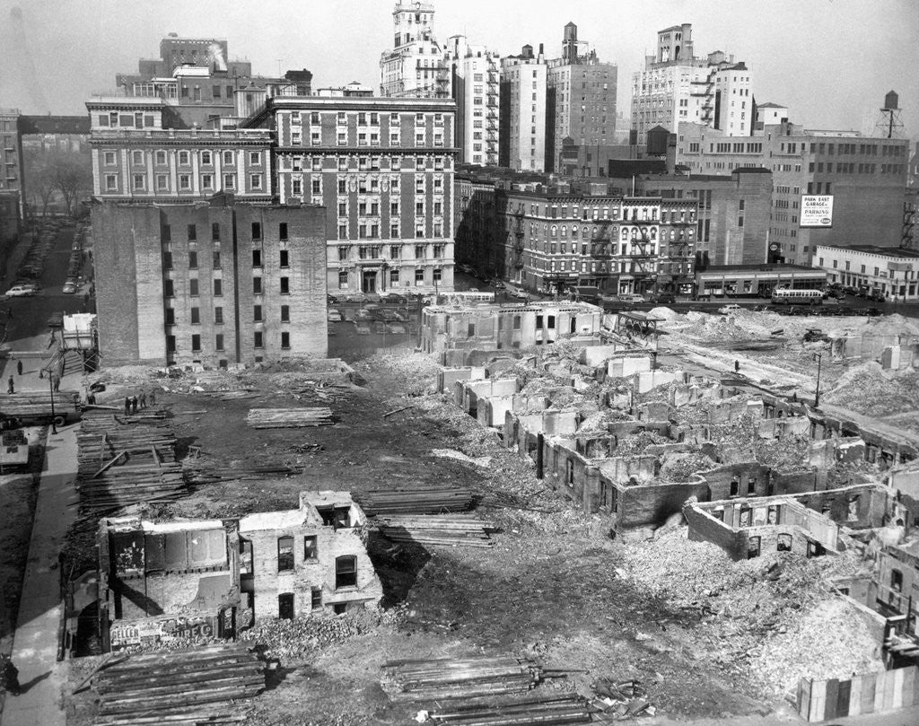 Detail of Urban Renewal In Harlem by Anonymous