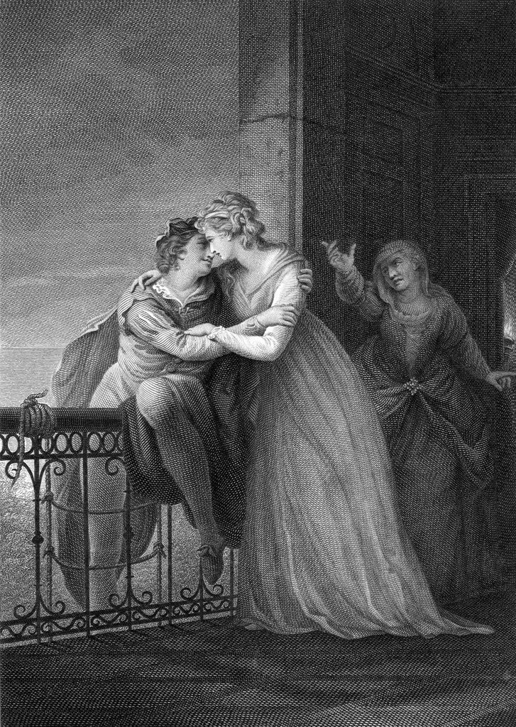 Detail of Romeo Takes Leave of Juliet by James Stow