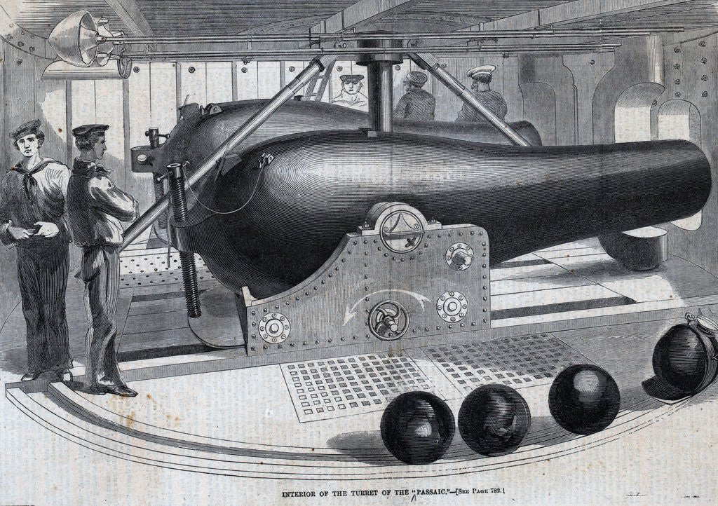 Detail of Cannon In Interior Of Turret by Anonymous