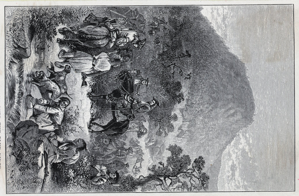 Detail of Spotwood'S Expedition; Woodcut;Blue Ridg by Anonymous