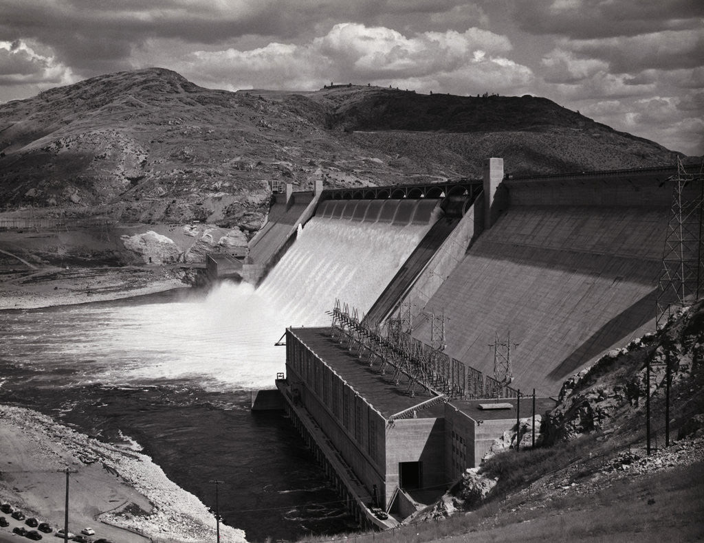Detail of View Of Grand Coulee Dam by Anonymous
