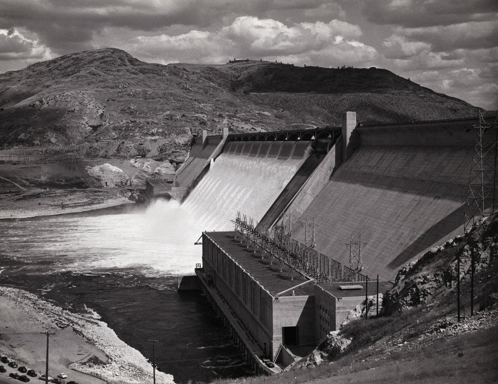 Detail of View Of Grand Coulee Dam by Corbis