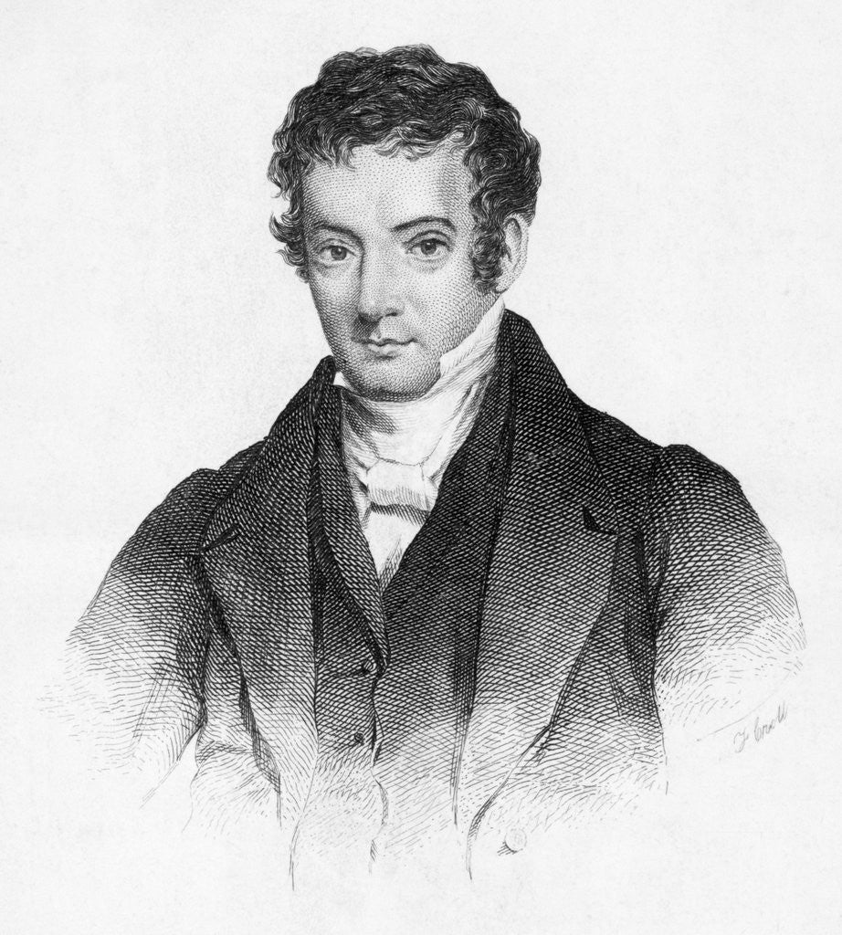 Detail of Portrait Of Washington Irving by Anonymous