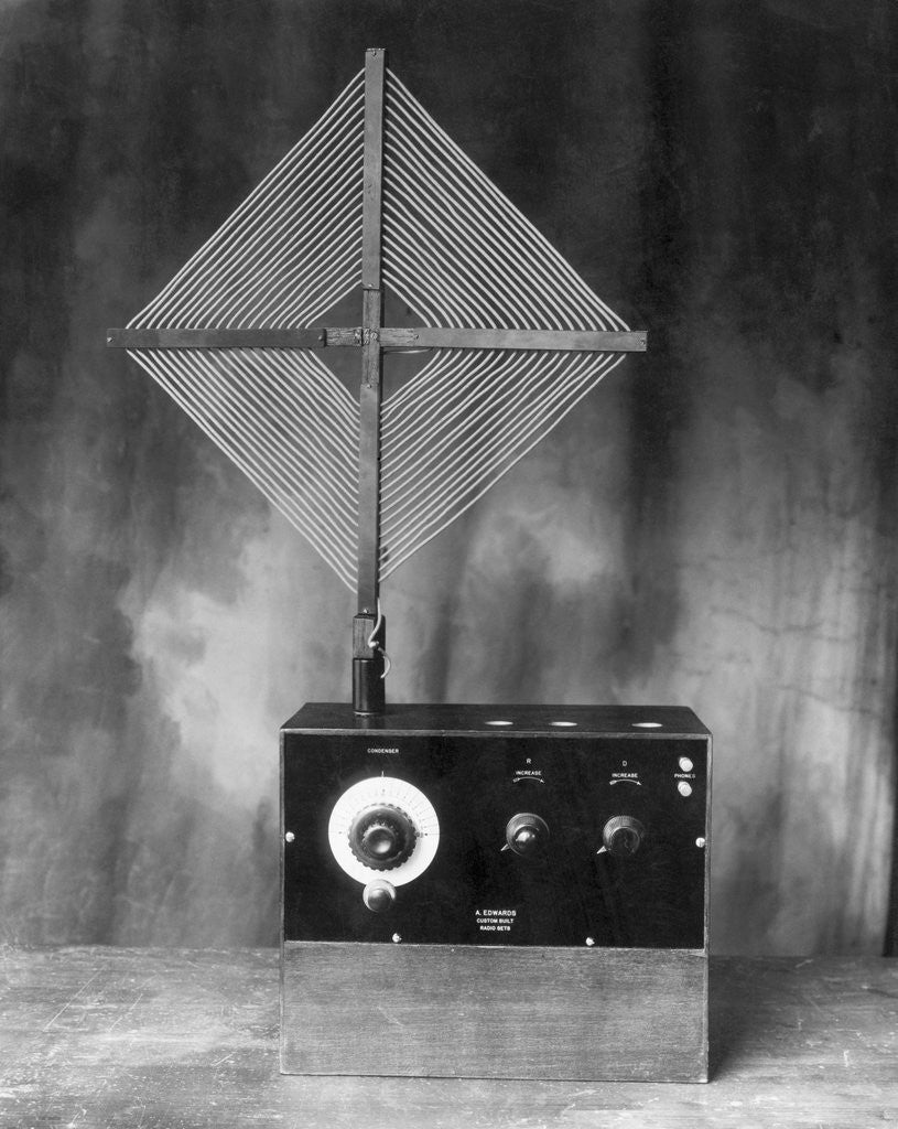 Detail of Early Radio with Antenna by Anonymous