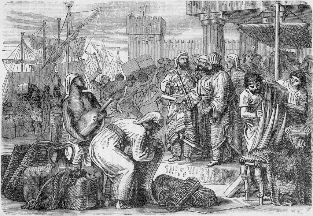 Detail of Ancient Merchants And Traders by Corbis