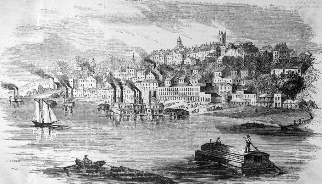 Detail of View Of Vicksburg, Mississippi by Anonymous