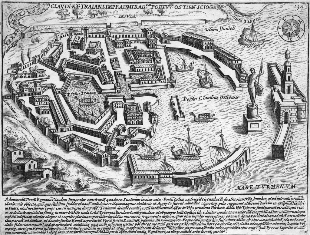 Detail of Shipping Port In Ancient Rome by Anonymous