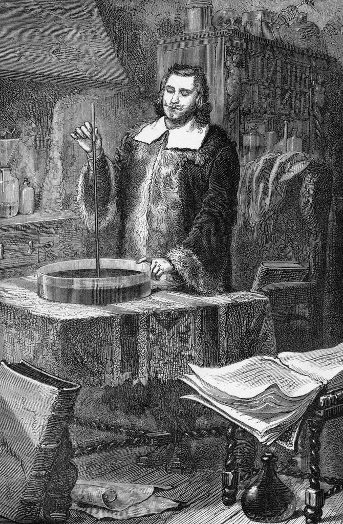 Detail of Evangelista Torricelli Invents Barometer by Anonymous