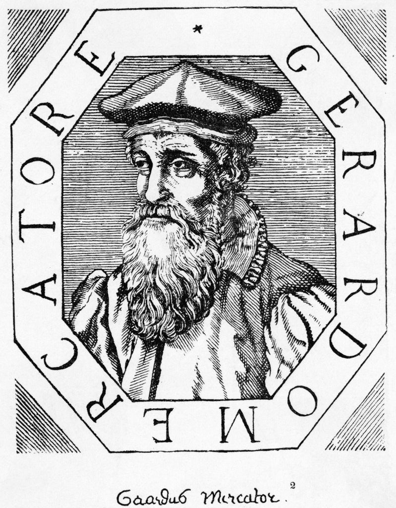 Detail of Flemish Geographer Gerhardus Mercator by Anonymous