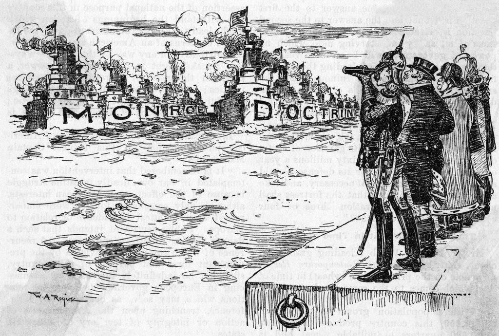 Detail of European Potentates Observe Naval Might by Anonymous