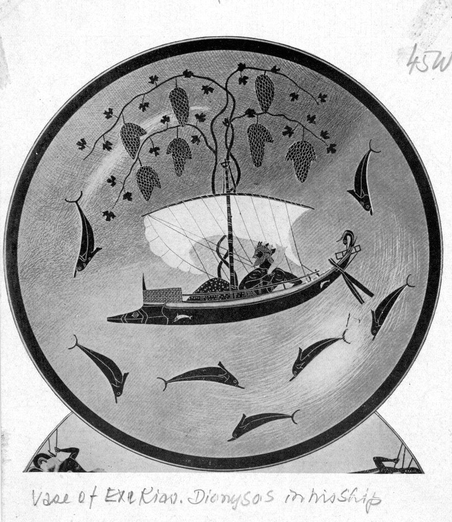 Detail of Dionysos In His Ship by Anonymous