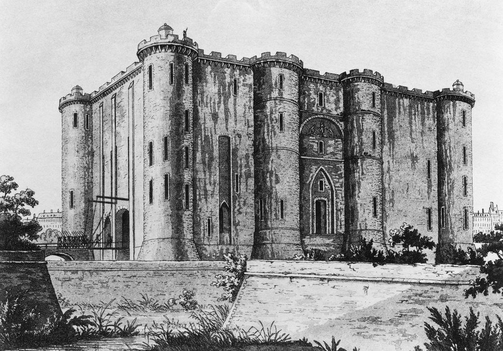 Detail of Bastille During The French Revolution by Anonymous