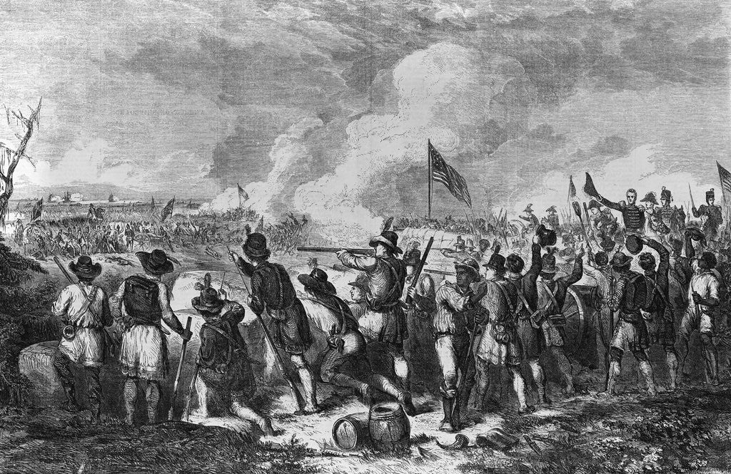 Detail of Engraving Of The Battle Of New Orleans by Anonymous