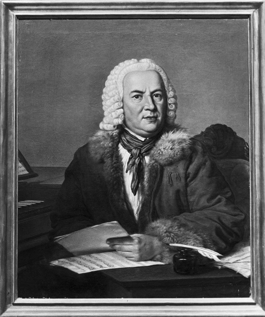 Detail of Portrait Of Johann Sebastian Bach by Anonymous