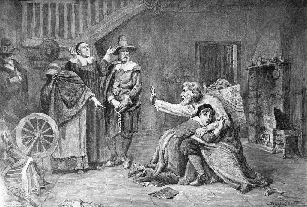 Detail of Accused Of Witchcraft In Colonial Days by Corbis